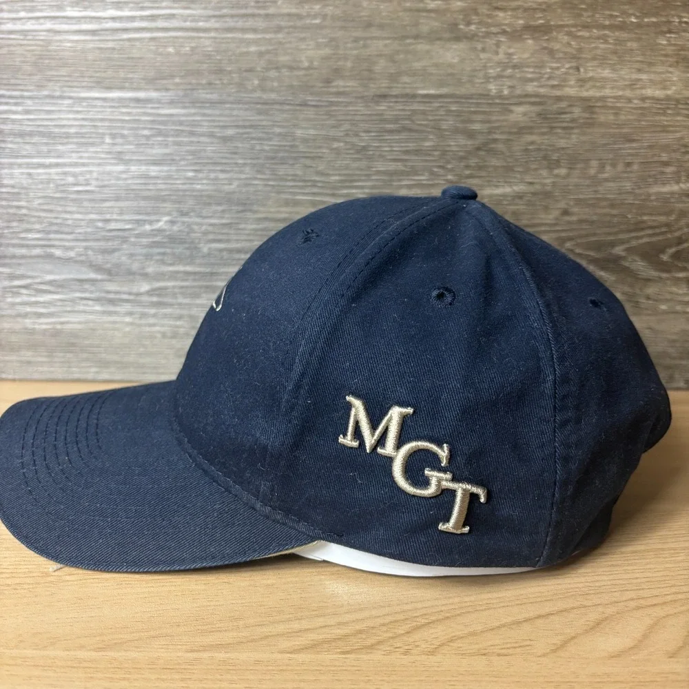 MGT Golf Hat Cap Strap Back Blue Golfing Outdoors Adjustable